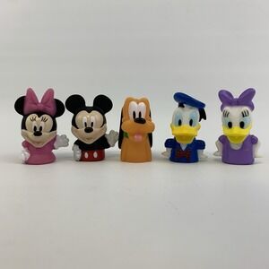 Disney Junior Mickey Minnie Mouse Pluto Donald Daisy Finger Puppet Lot